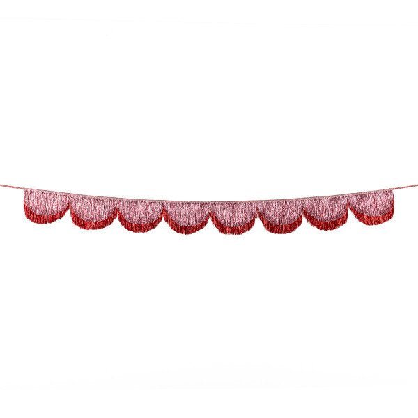 PINK FRINGE SCALLOP GARLAND - OTHERLETTERS