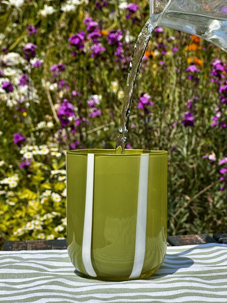 OLIVE/ WHITE TUMBLER - OTHERLETTERS