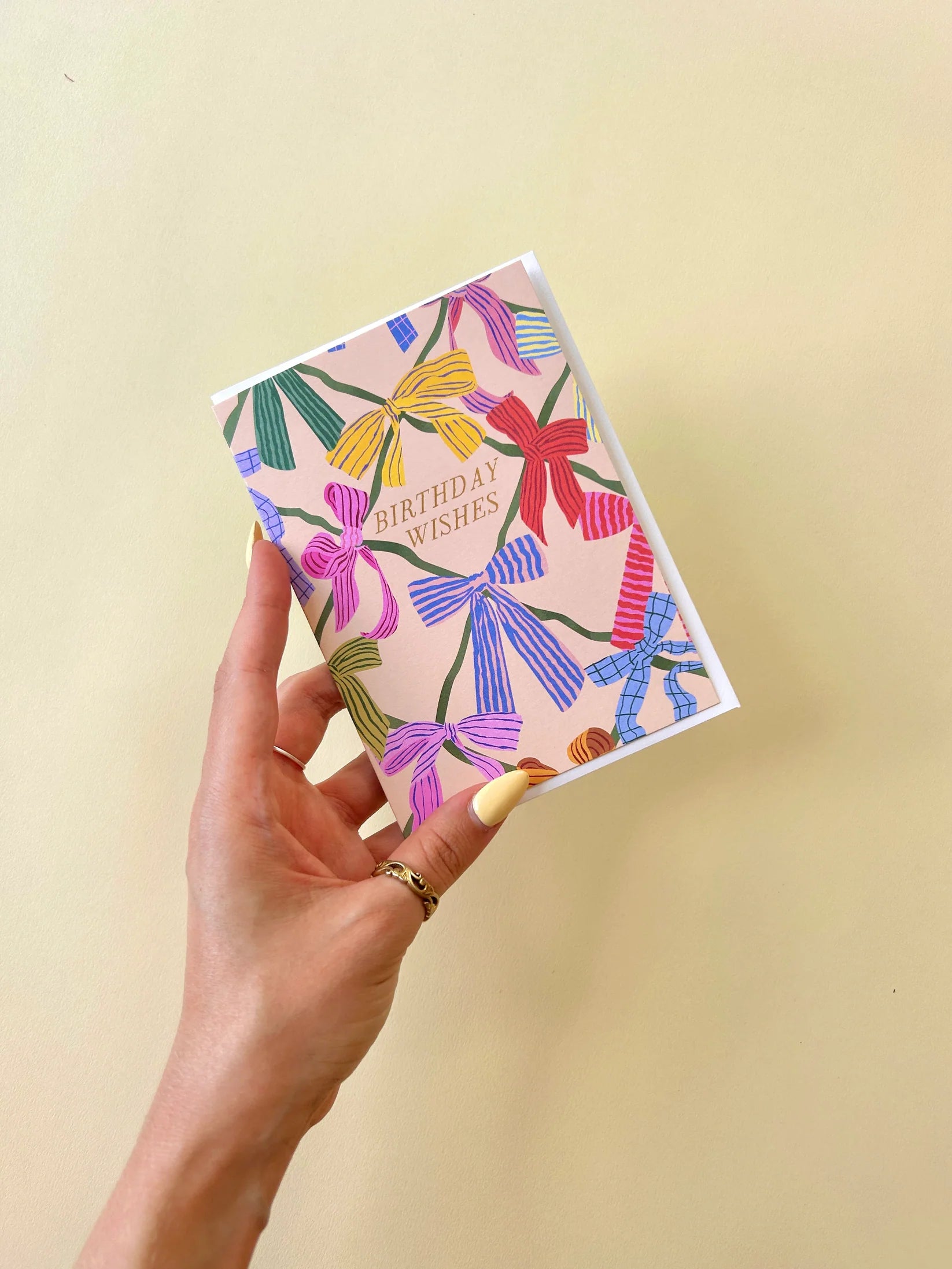 BIRTHDAY WISHES BOWS | CARD BY NOI - OTHERLETTERS