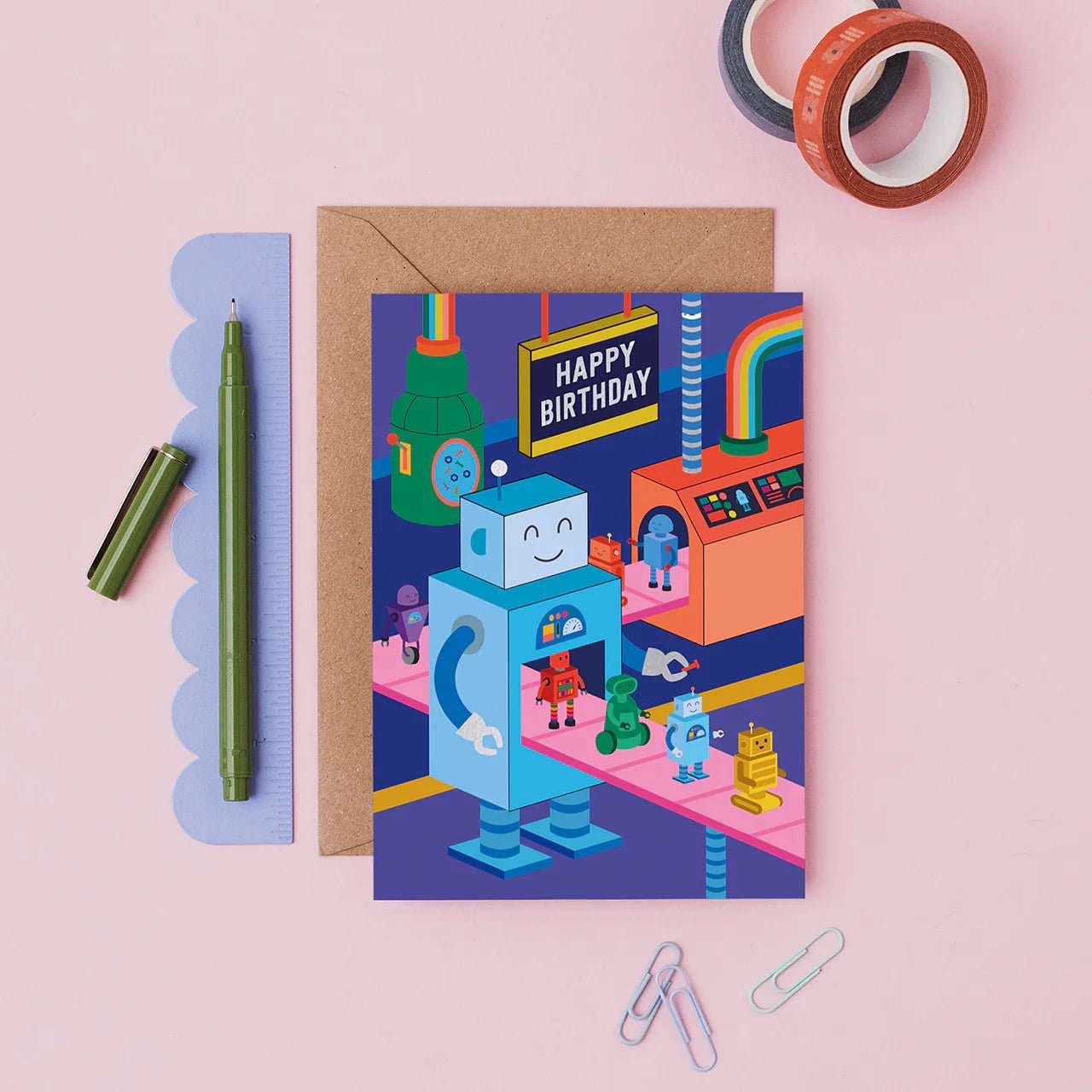 ROBOT WORKSHOP | CARD BY MIFKINS - OTHERLETTERS