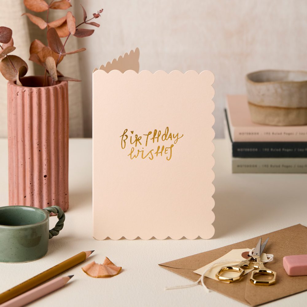 BIRTHDAY WISHES BLUSH | CARD BY KATIE LEAMON - OTHERLETTERS