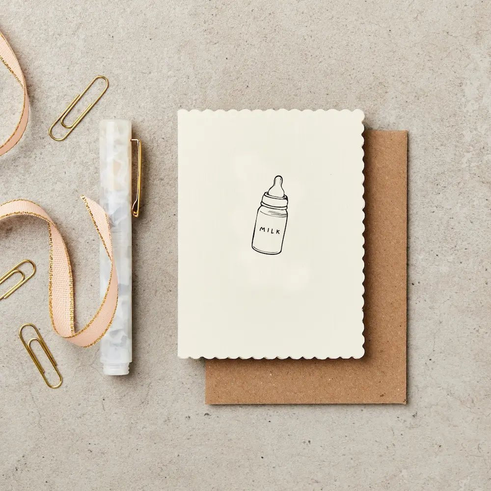 MILK BOTTLE | MINI CARD BY KATIE LEAMON - OTHERLETTERS