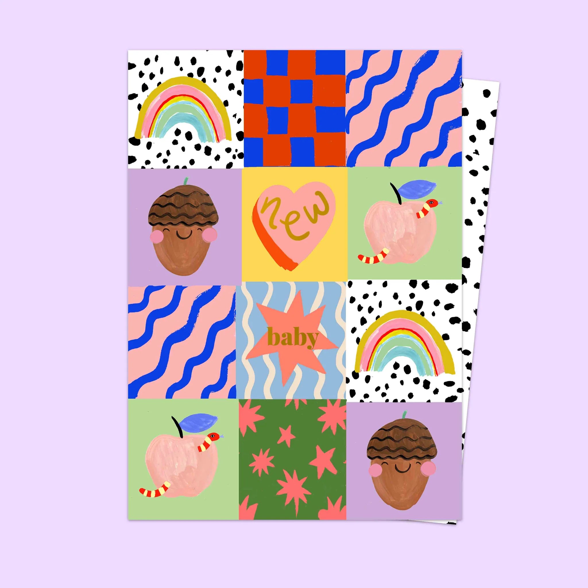 NEW BABY PATCHWORK | CARD BY ELEANOR BOWMER