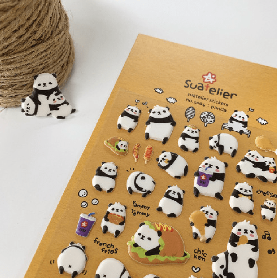 PANDA STICKER SHEET - OTHERLETTERS