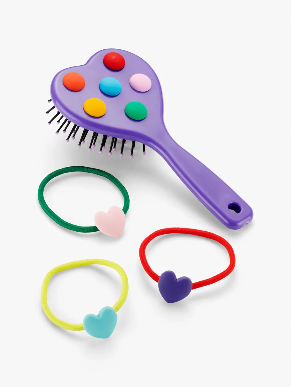 SPOT HAIR BRUSH WITH HAIRBANDS - OTHERLETTERS