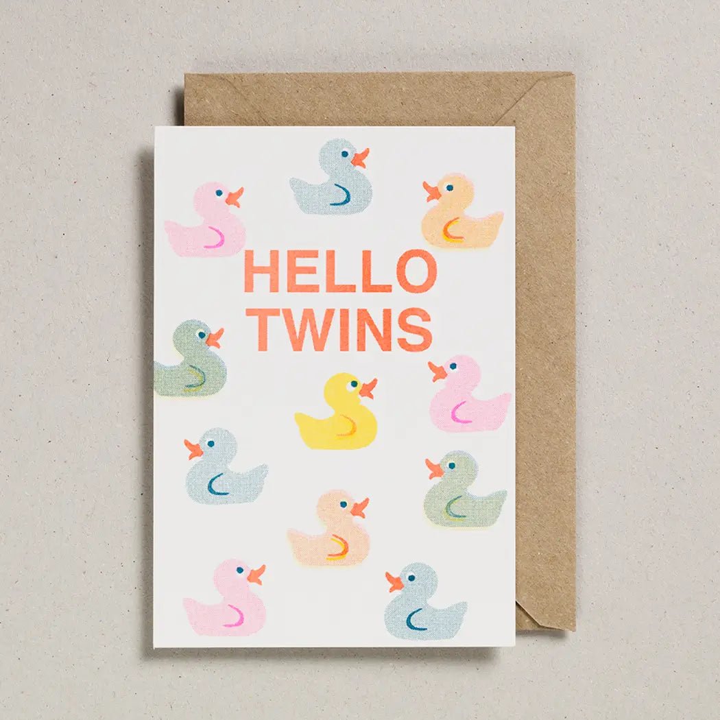 HELLO TWINS | CARD BY PETRA BOASE - OTHERLETTERS