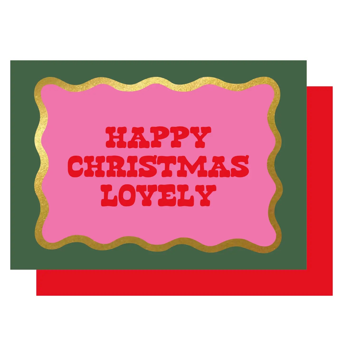 HAPPY CHRISTMAS LOVELY (WAVY) | CARD BY LUCKY INK - OTHERLETTERS