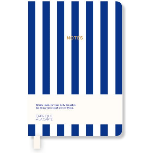 A7 NOTEBOOK STRIPED BLUE - OTHERLETTERS