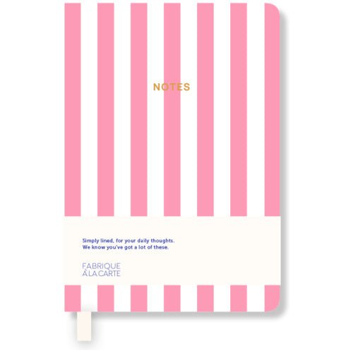 A7 NOTEBOOK STRIPED PINK - OTHERLETTERS