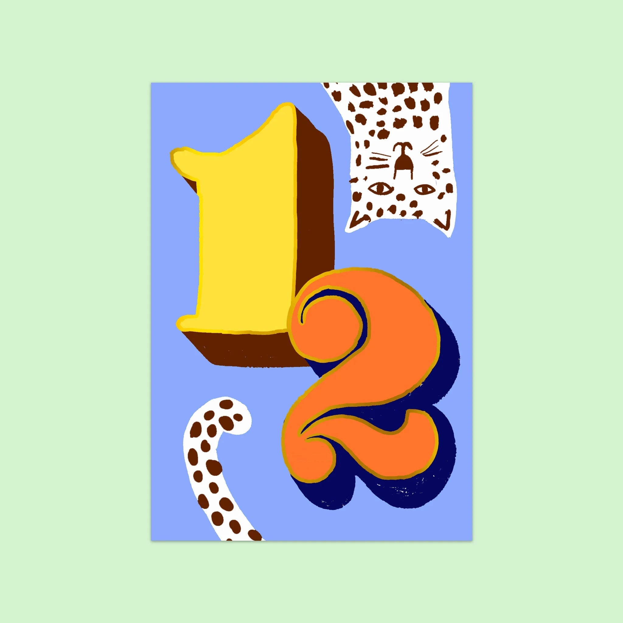 AGE 12 (CHEETAH) | CARD BY ELEANOR BOWMER - OTHERLETTERS
