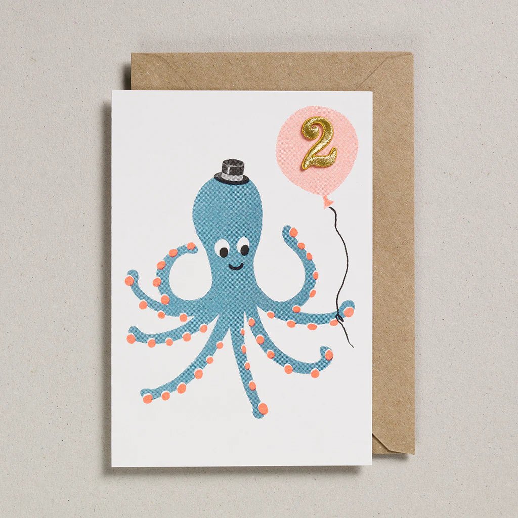 AGE 2 OCTOPUS | CARD BY PETRA BOASE - OTHERLETTERS