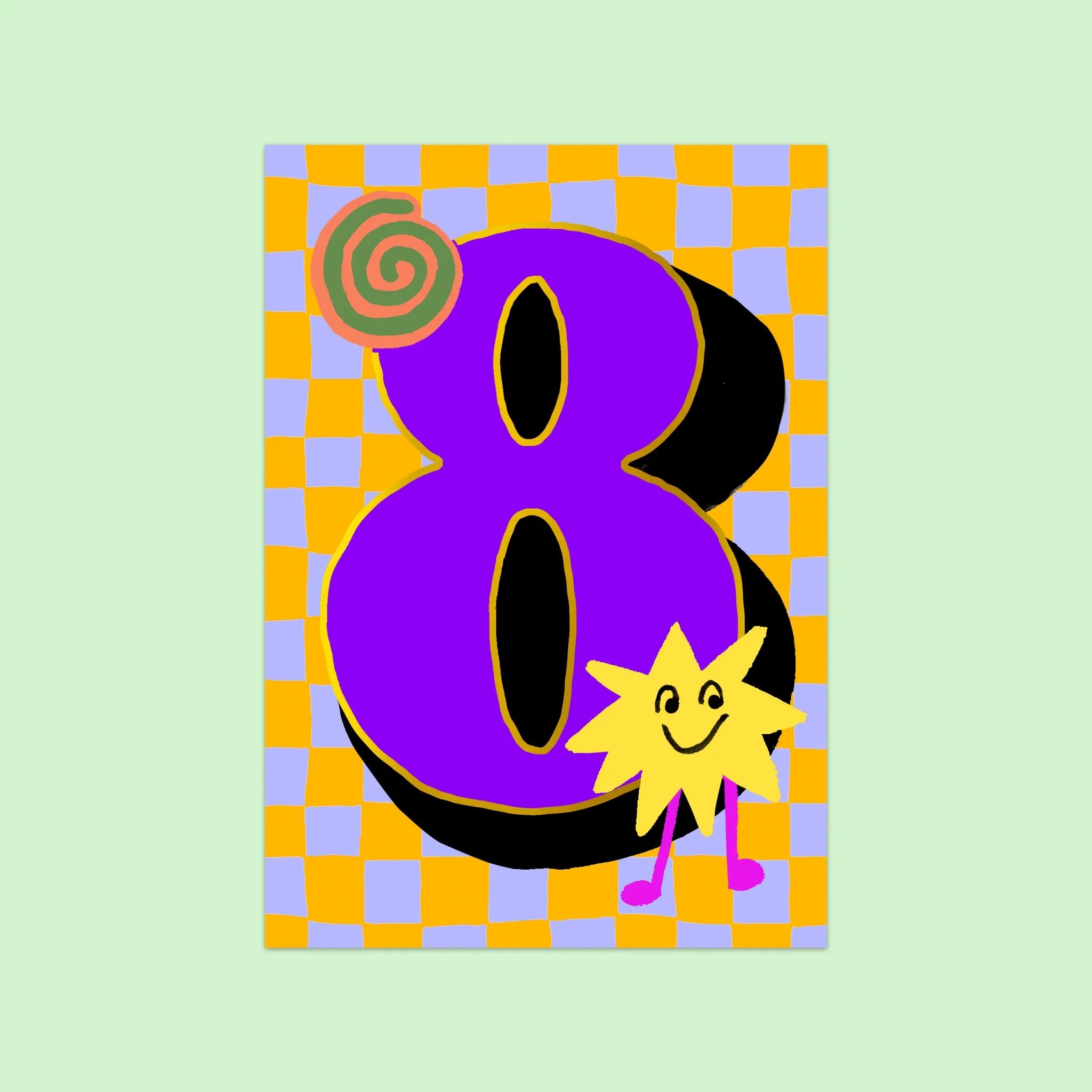AGE 8 (STAR) | CARD BY ELEANOR BOWMER - OTHERLETTERS
