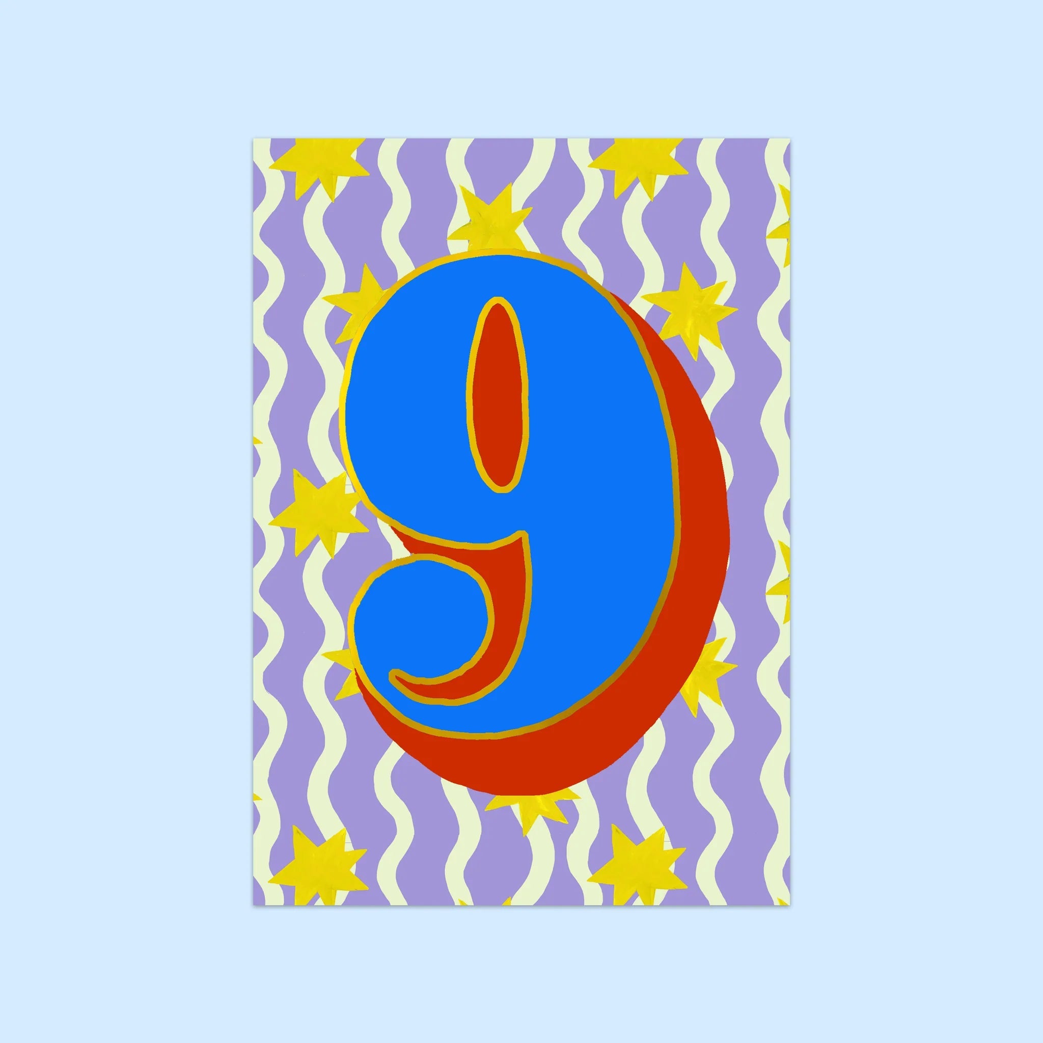 AGE 9 (STARS) | CARD BY ELEANOR BOWMER - OTHERLETTERS