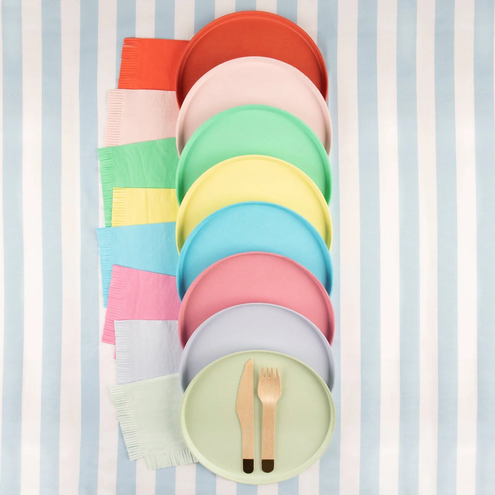 ASSORTED BRIGHTS SMALL FRINGE NAPKINS - OTHERLETTERS