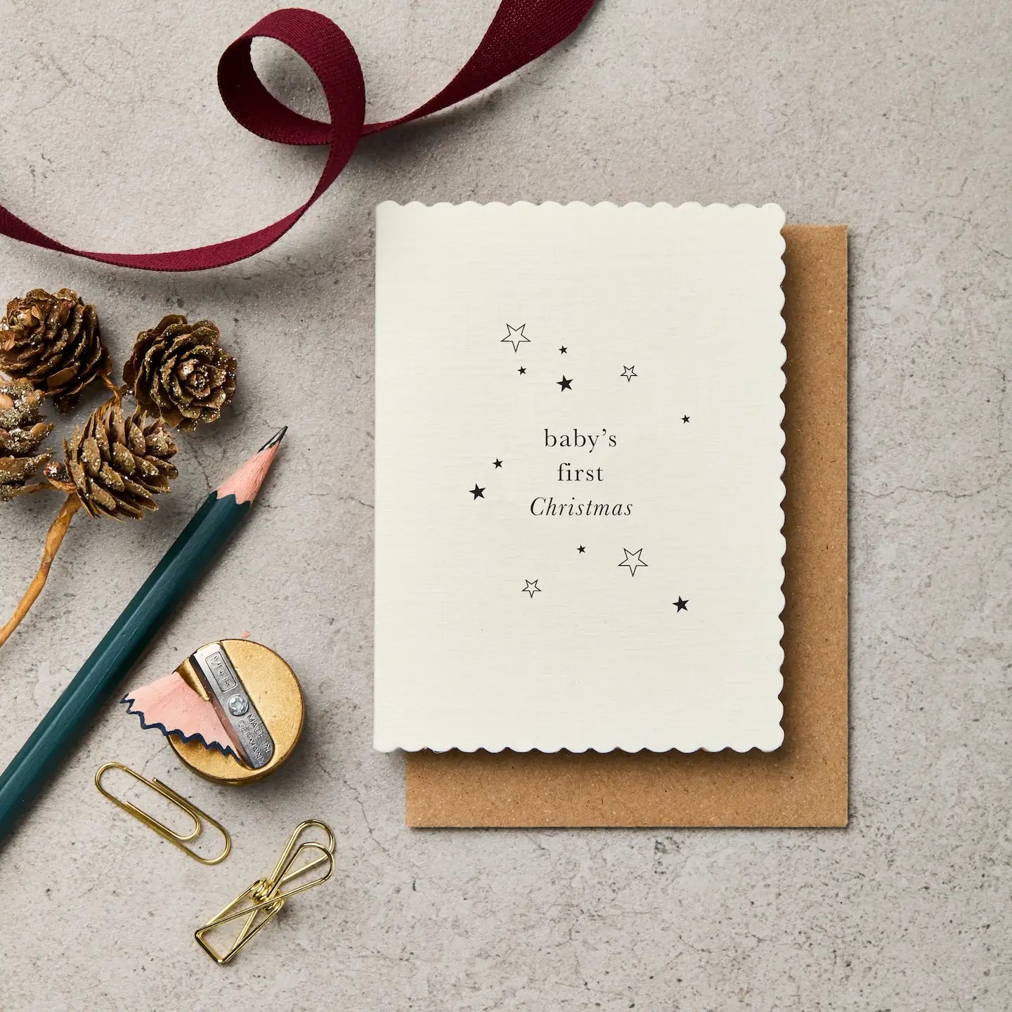 BABY'S FIRST CHRISTMAS | MINI CARD BY KATIE LEAMON - OTHERLETTERS