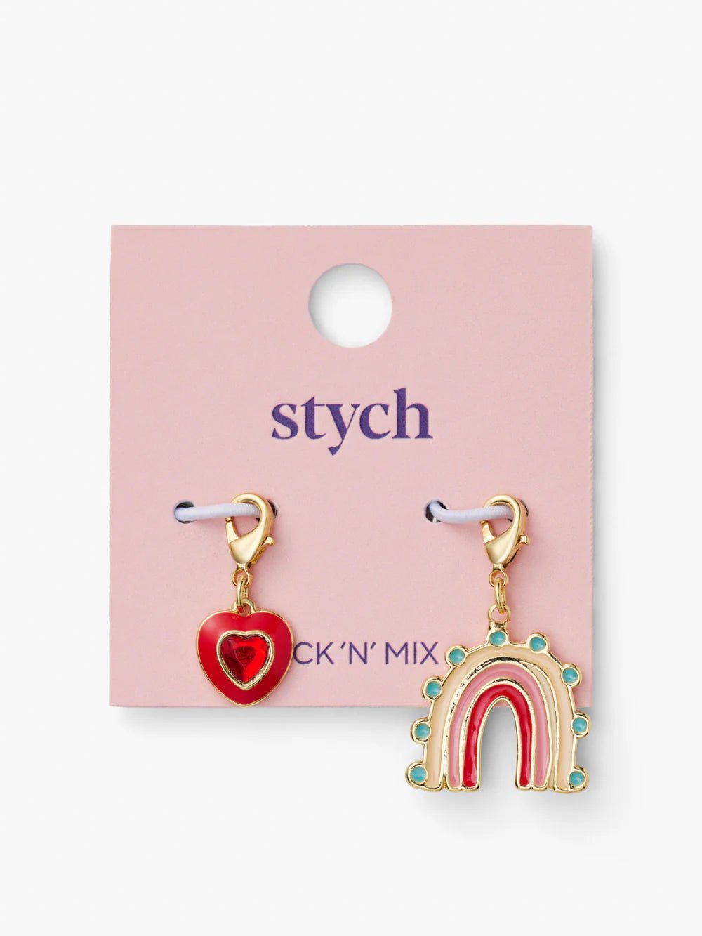 BE CHARMED | RAINBOW AND RED HEART CHARMS - OTHERLETTERS