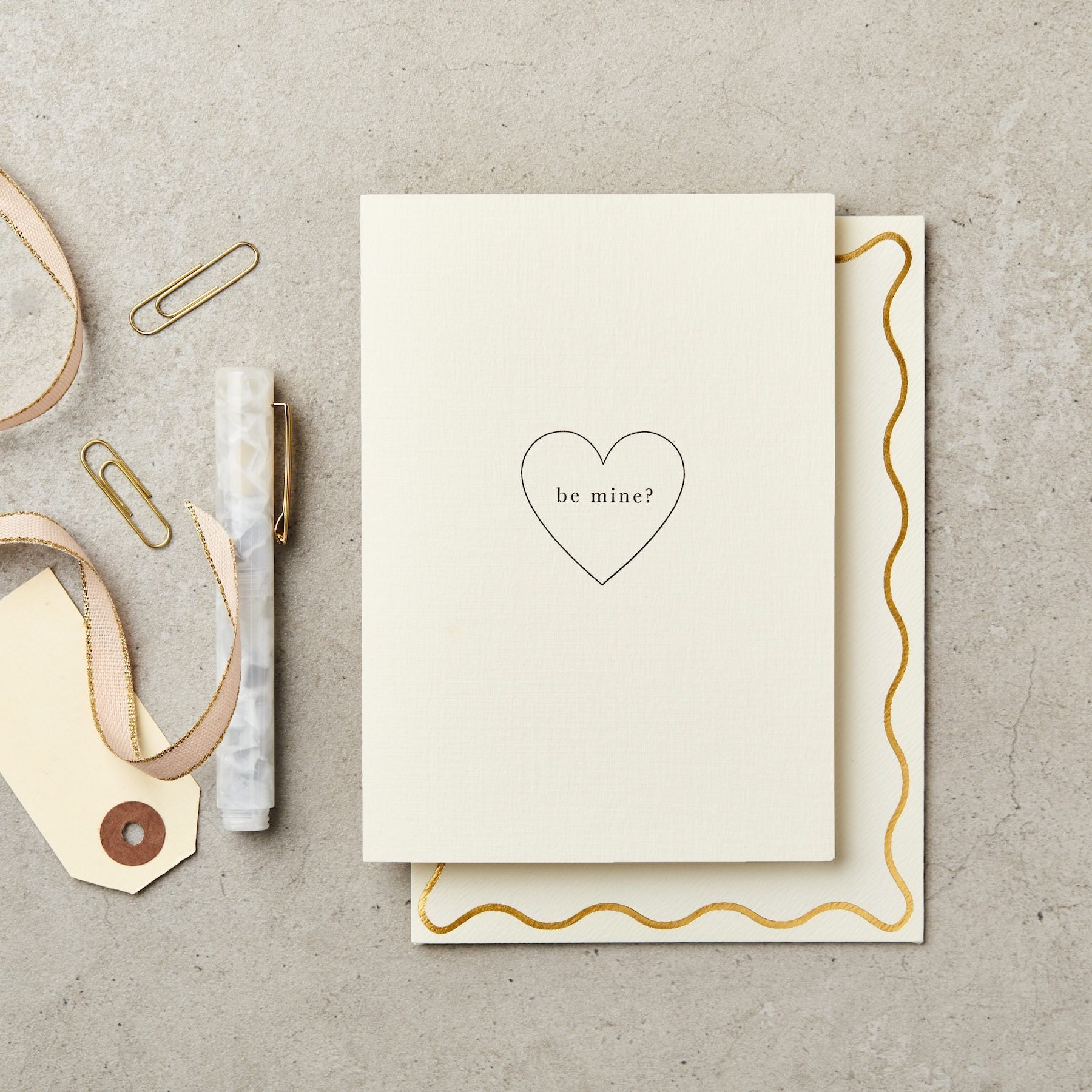 BE MINE? HEART | CARD BY KATIE LEAMON - OTHERLETTERS