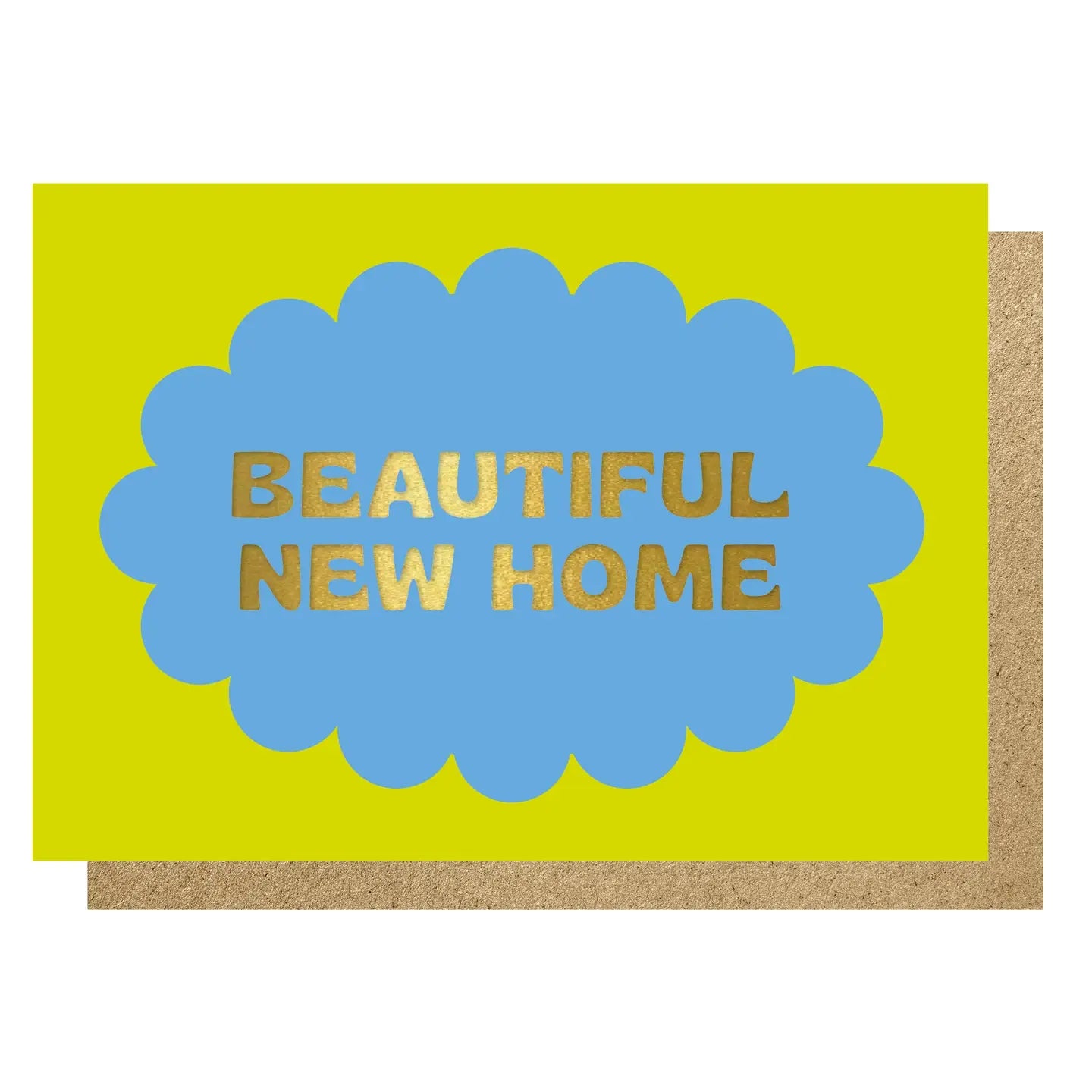BEAUTIFUL NEW HOME (GREEN & BLUE) CARD BY LUCKY INK - OTHERLETTERS