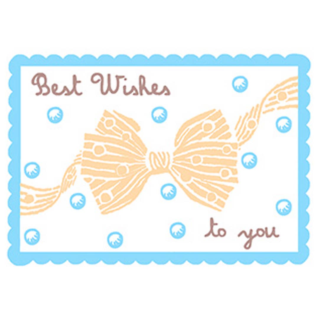 BEST WISHES BOW | CARD BY MERCER MERCER - OTHERLETTERS