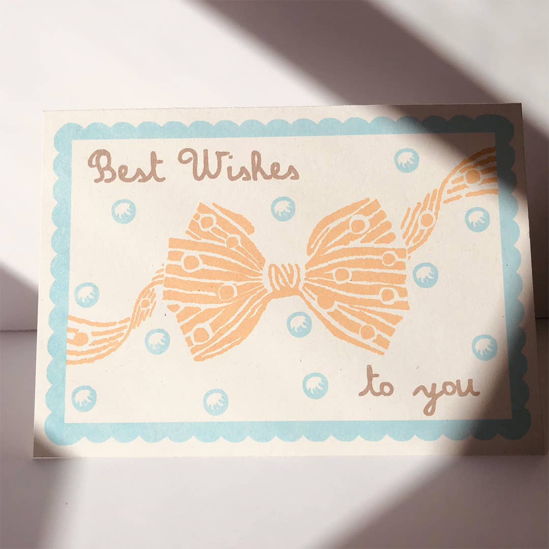 BEST WISHES BOW | CARD BY MERCER MERCER - OTHERLETTERS