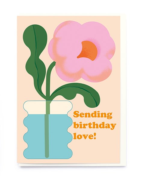 BIG PINK FLOWER IN WATER | CARD BY NOI - OTHERLETTERS