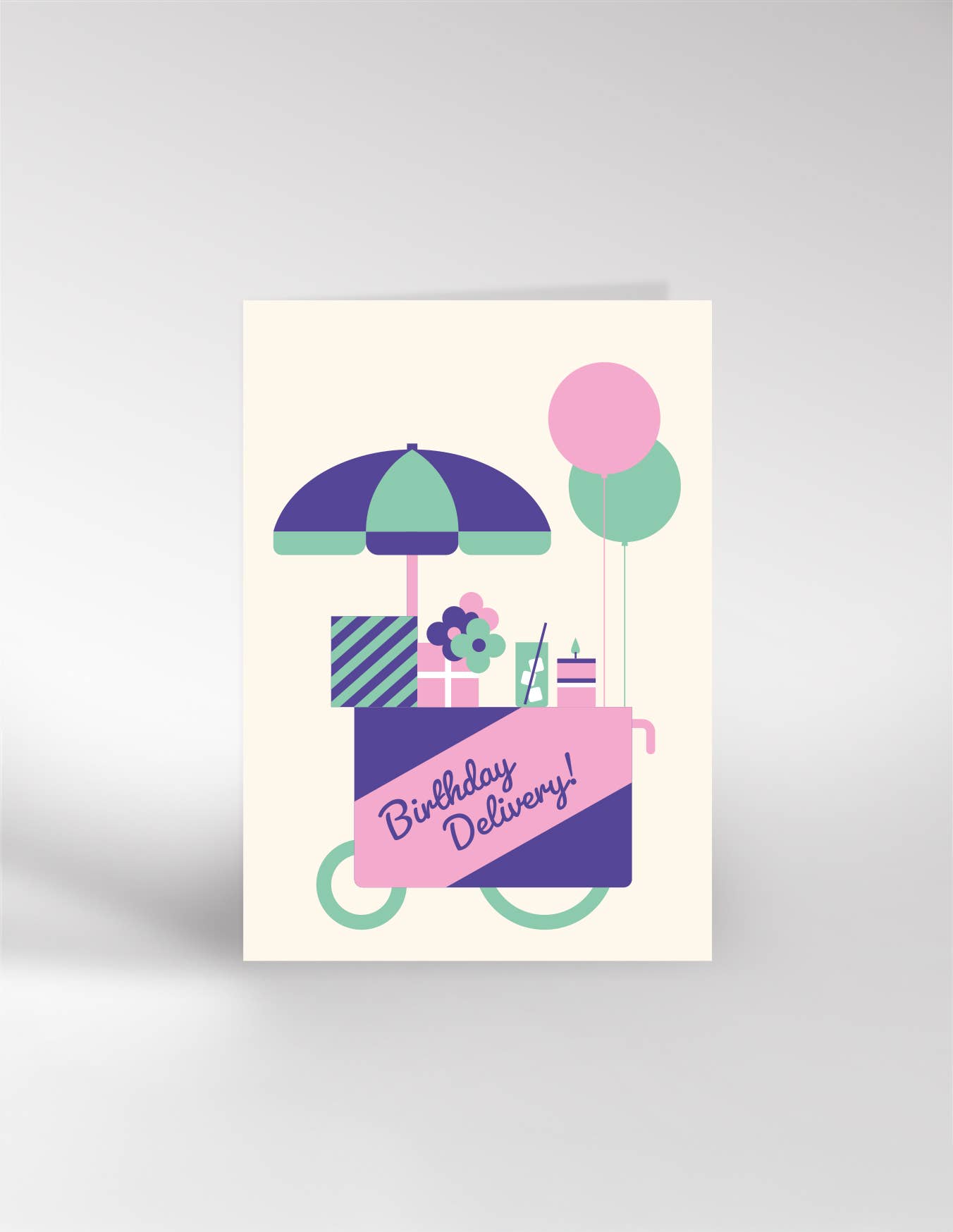 BIRTHDAY DELIVERY! (PURPLE) | CARD BY DICKY BIRD - OTHERLETTERS
