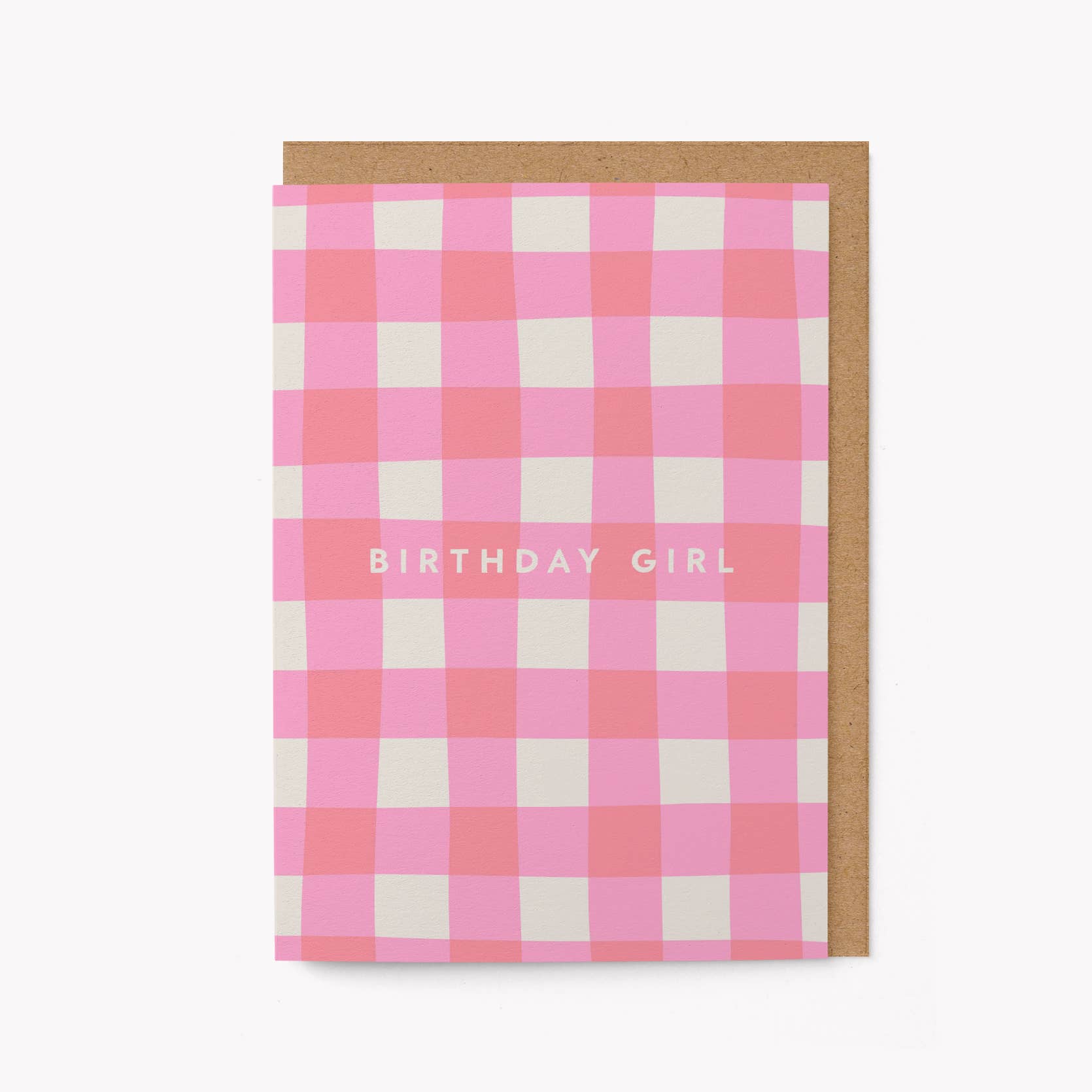 BIRTHDAY GIRL (GINGHAM) | CARD BY GRAPHIC FACTORY - OTHERLETTERS