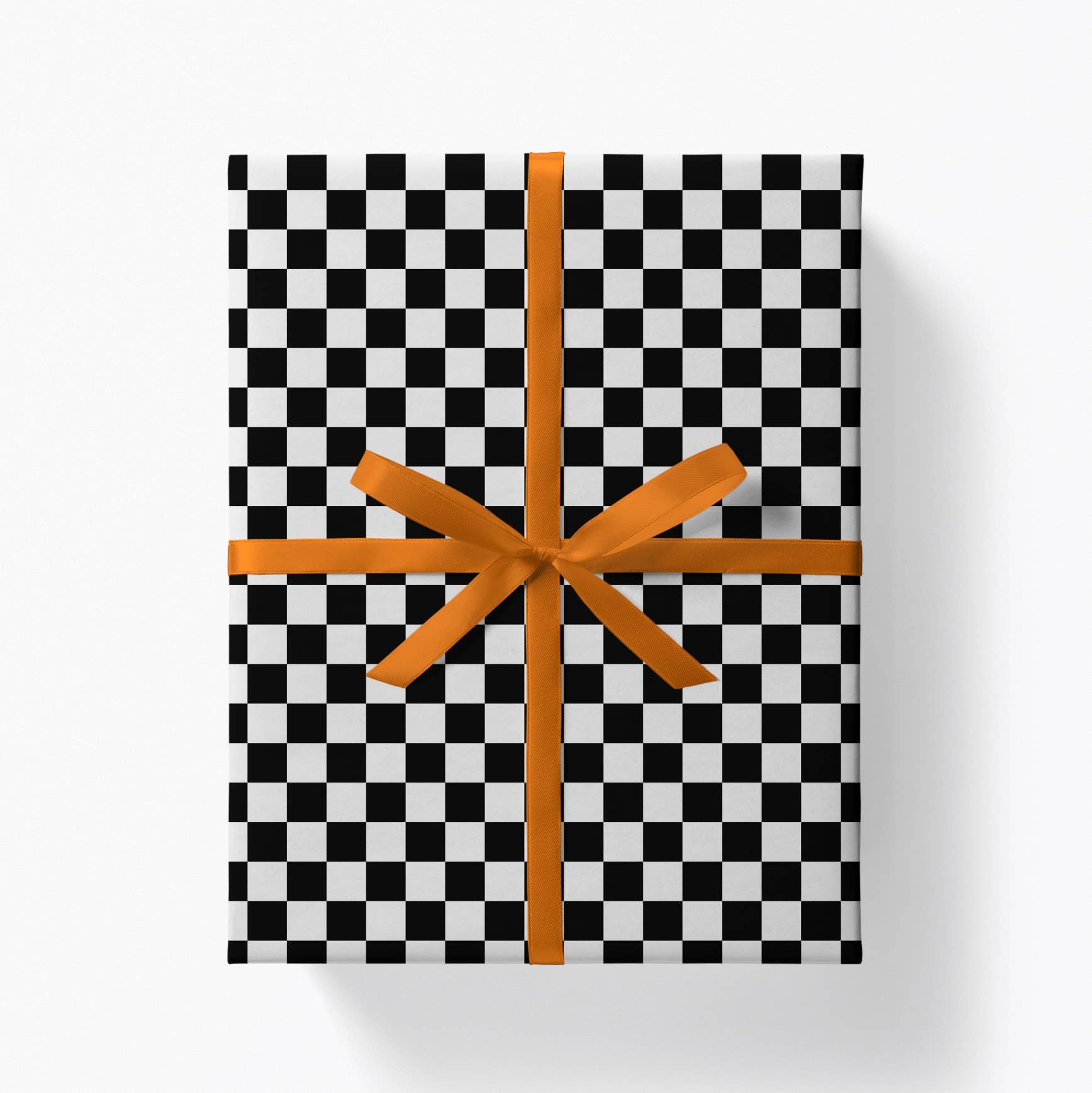 BLACK & WHITE CHECKERED GIFT WRAP | 3 SHEETS ROLLED - OTHERLETTERS