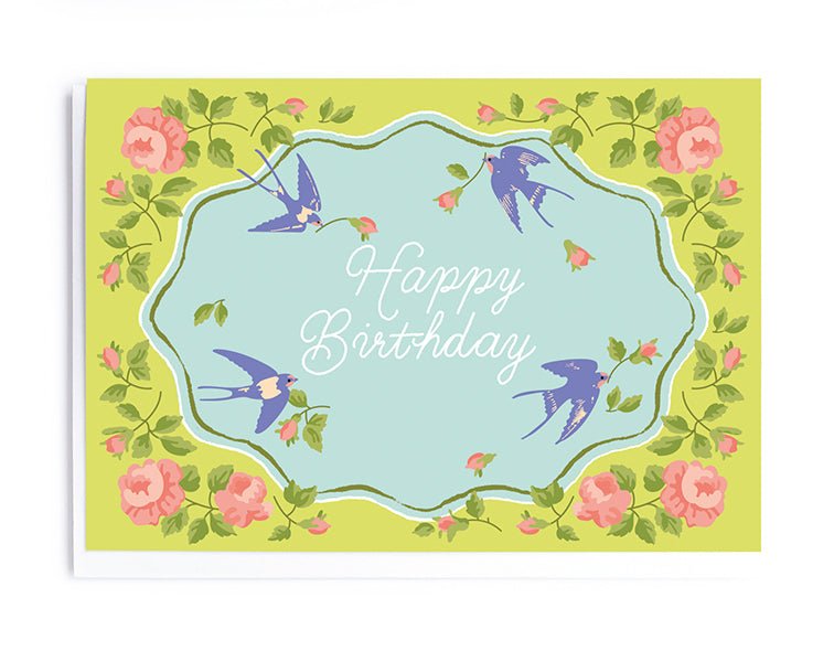 BLUE SWALLOWS | CARD BY NOI - OTHERLETTERS