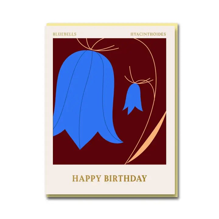 BLUEBELL HAPPY BIRTHDAY | CARD BY 1973 - OTHERLETTERS