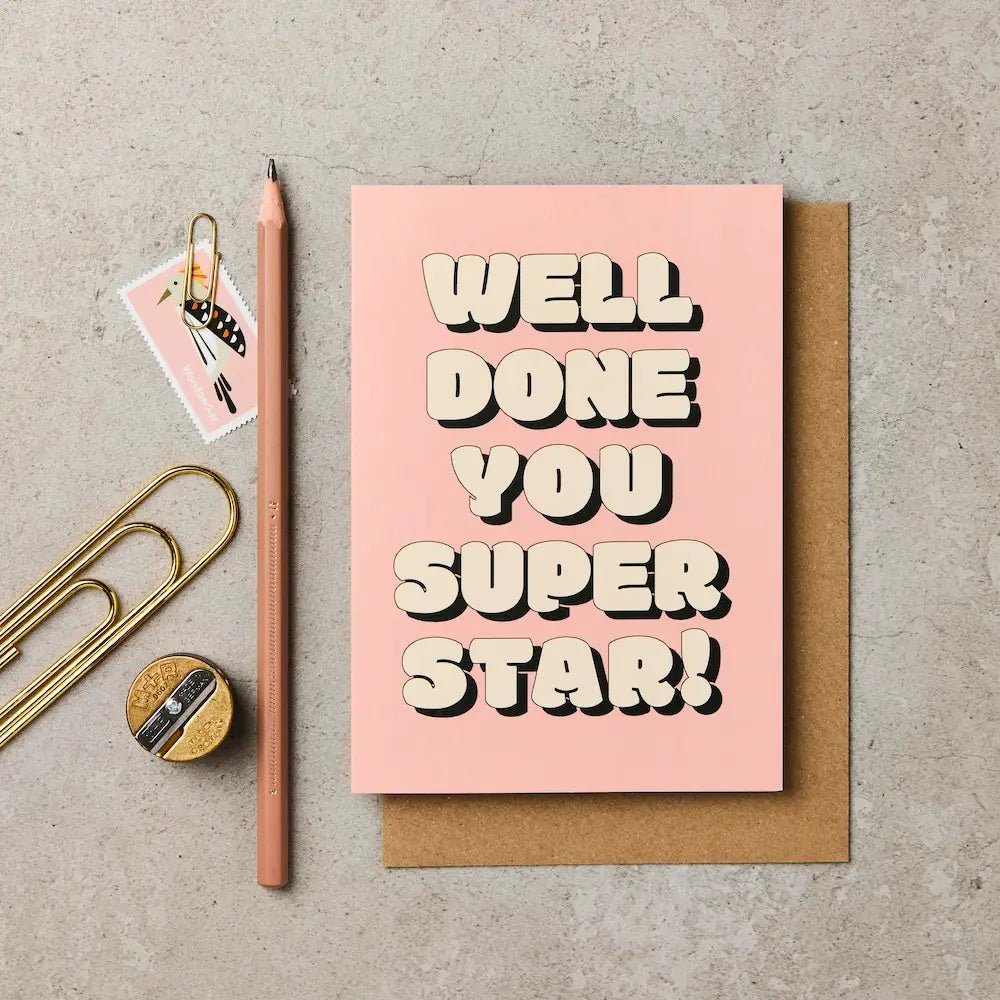 BUBBLE WELL DONE YOU SUPER STAR! | CARD BY KATIE LEAMON - OTHERLETTERS