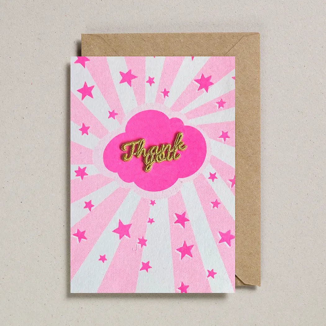 PINK SUNSHINE THANK YOU | CARD BY PETRA BOASE - OTHERLETTERS