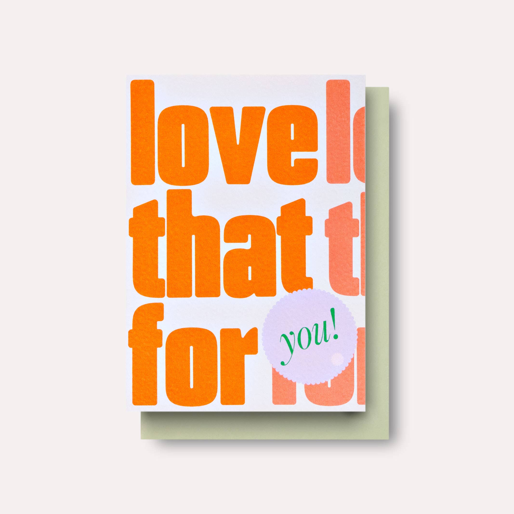 VIOLET LOVE THAT FOR YOU | CARD BY THE COMPLETIST - OTHERLETTERS