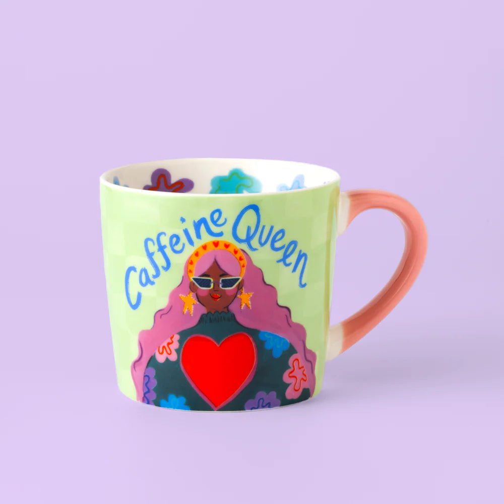 CAFFEINE QUEEN MUG BY ELEANOR BOWMER - OTHERLETTERS