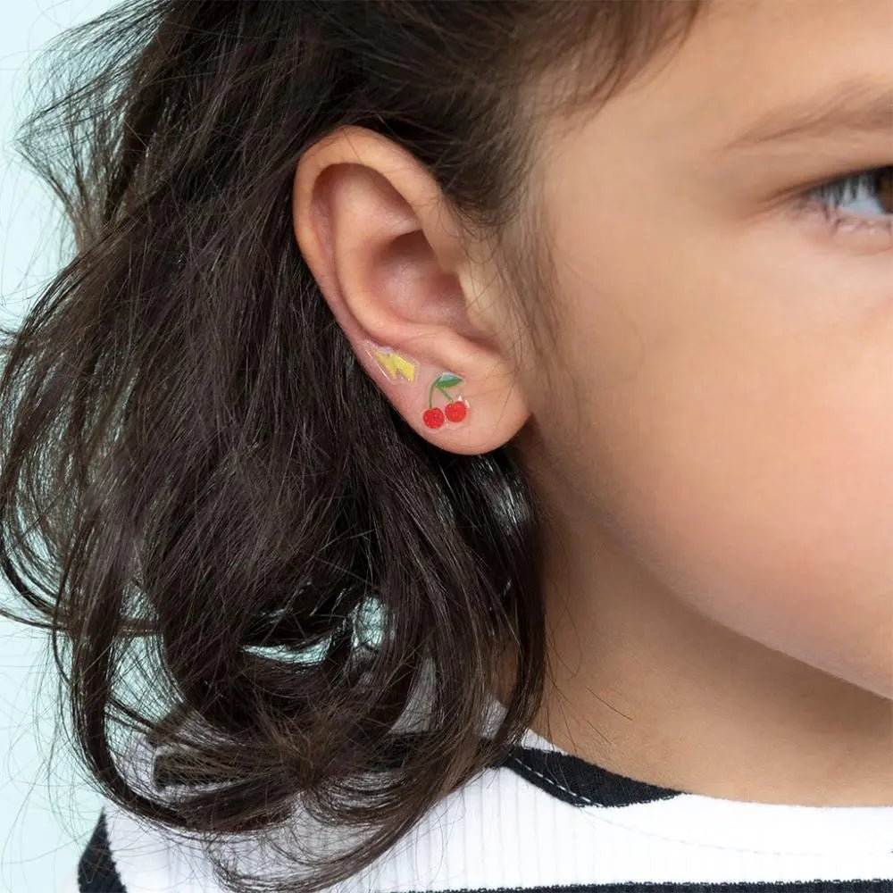 CHERRY STICK ON EARRINGS - OTHERLETTERS