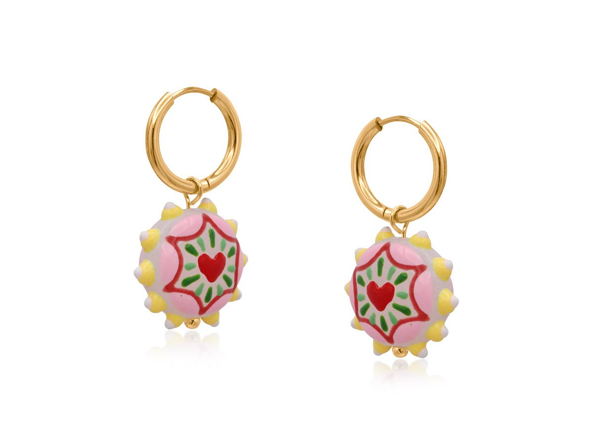 CHERRY VIVID CHARM PETITE EARRINGS - OTHERLETTERS