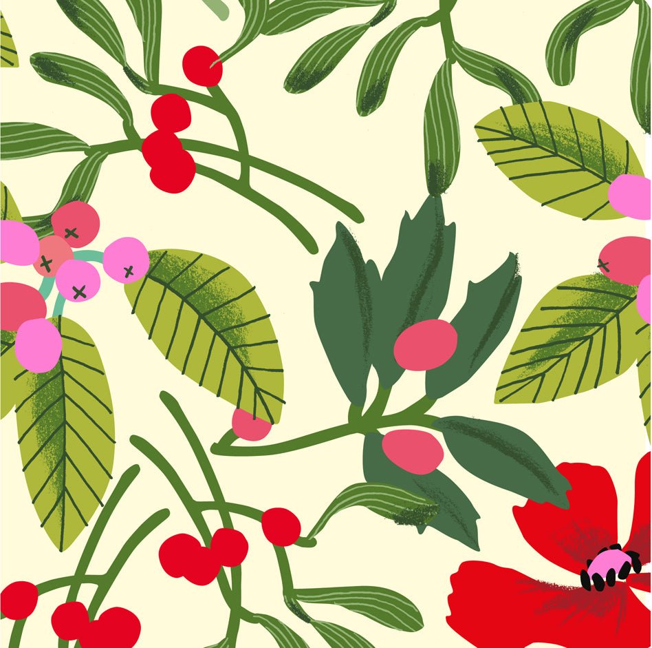 CHRISTMAS FOLIAGE GIFT WRAP | 3 SHEETS - OTHERLETTERS