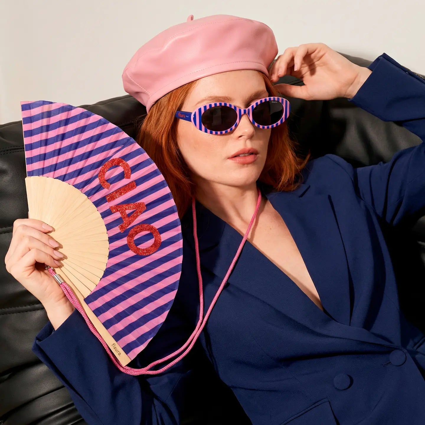 CIAO STRIPE HAND FAN - OTHERLETTERS