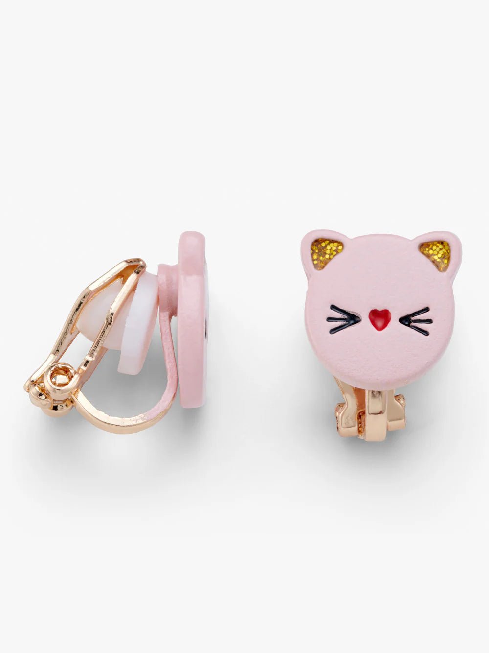 CLIP ON EARRINGS 2 PAIRS GEM AND CAT - OTHERLETTERS