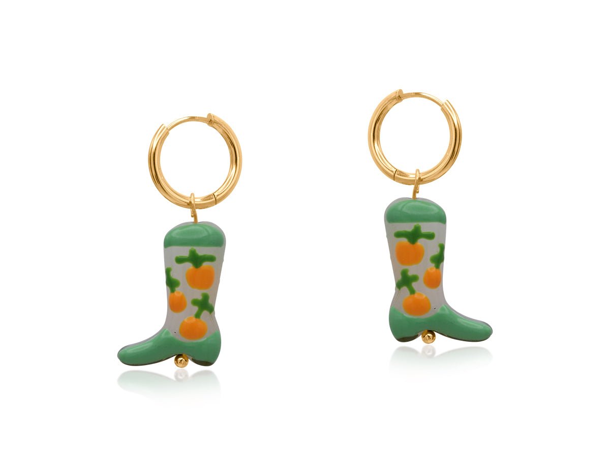COWBOY BOOTS CHARM EARRINGS - OTHERLETTERS