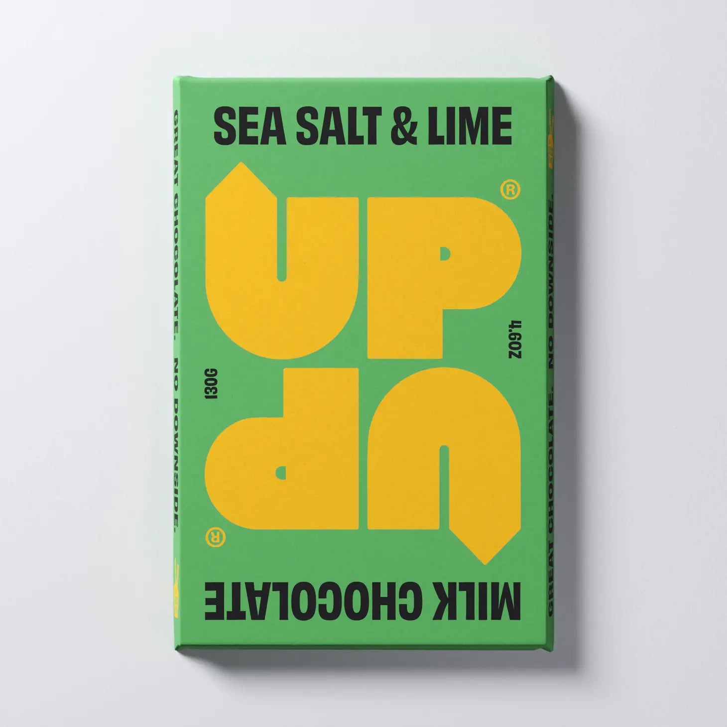 SEA SALT & LIME MILK CHOCOLATE BAR BY UP UP 130g