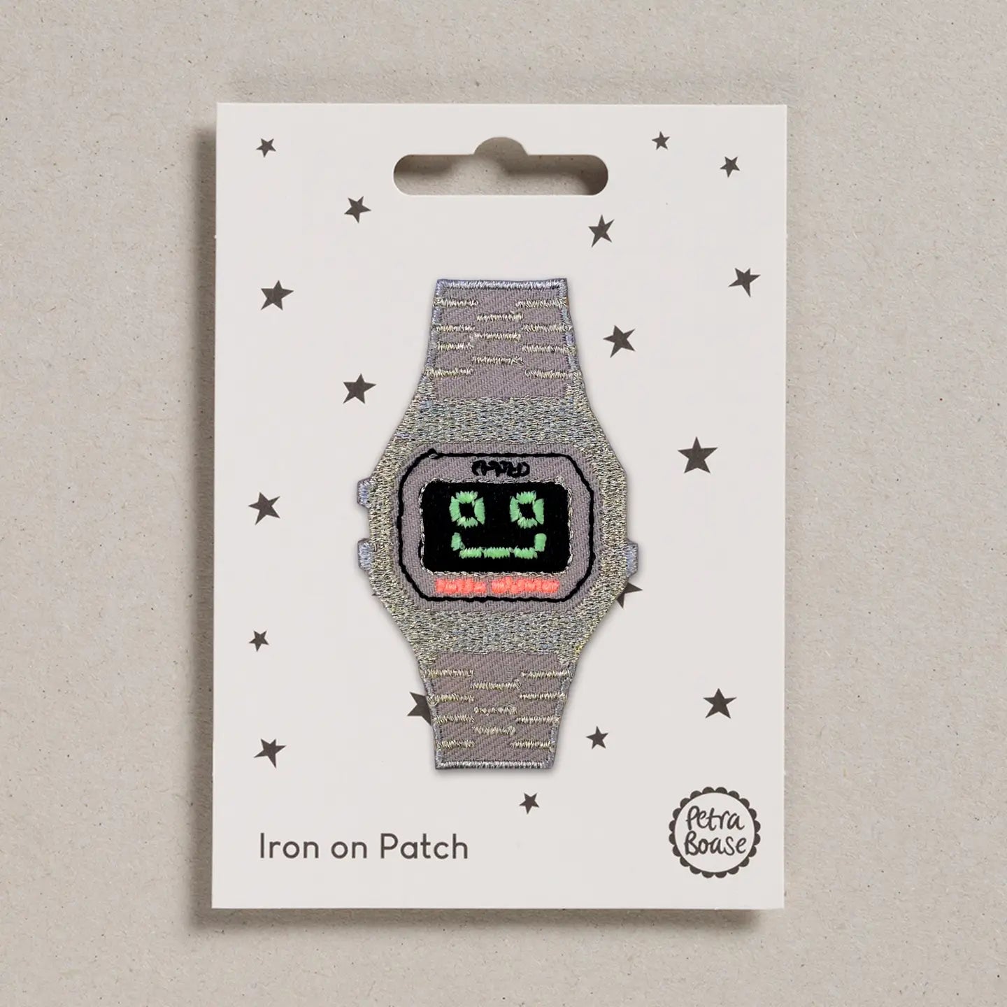 IRON ON PATCH | HAPPY WATCH - OTHERLETTERS