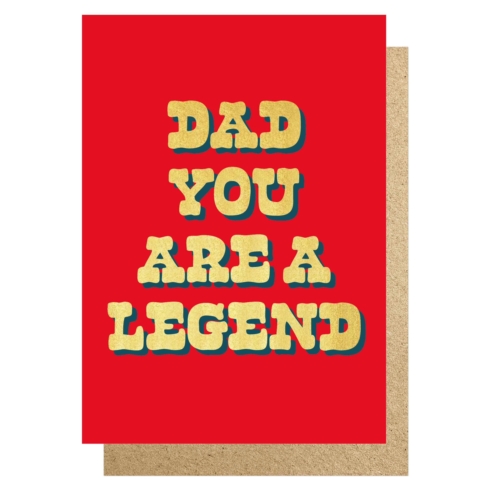 DAD YOU ARE A LEGEND FOIL | CARD BY LUCKY INK - OTHERLETTERS