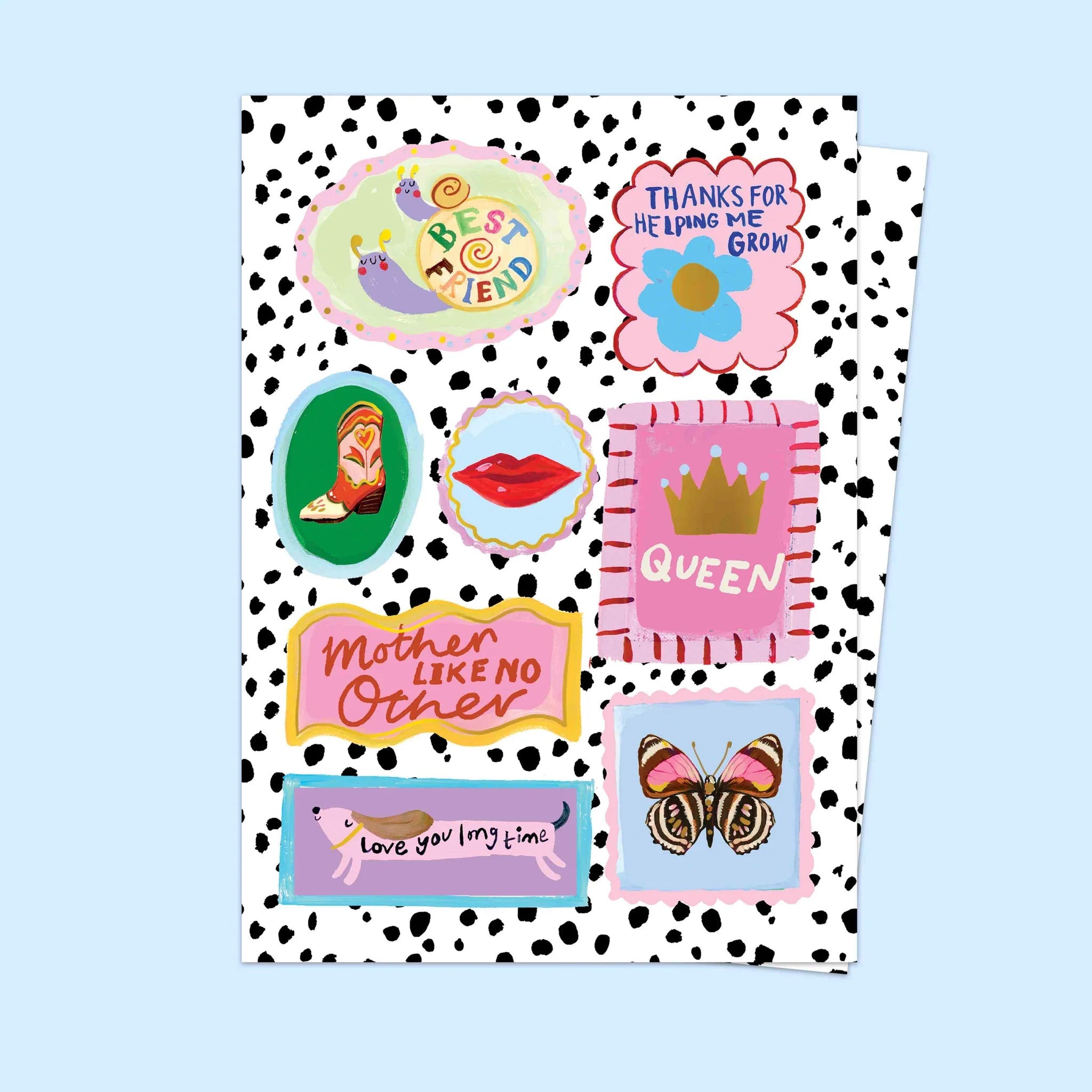 DALMATIAN MUM STAMP | CARD BY ELEANOR BOWMER - OTHERLETTERS