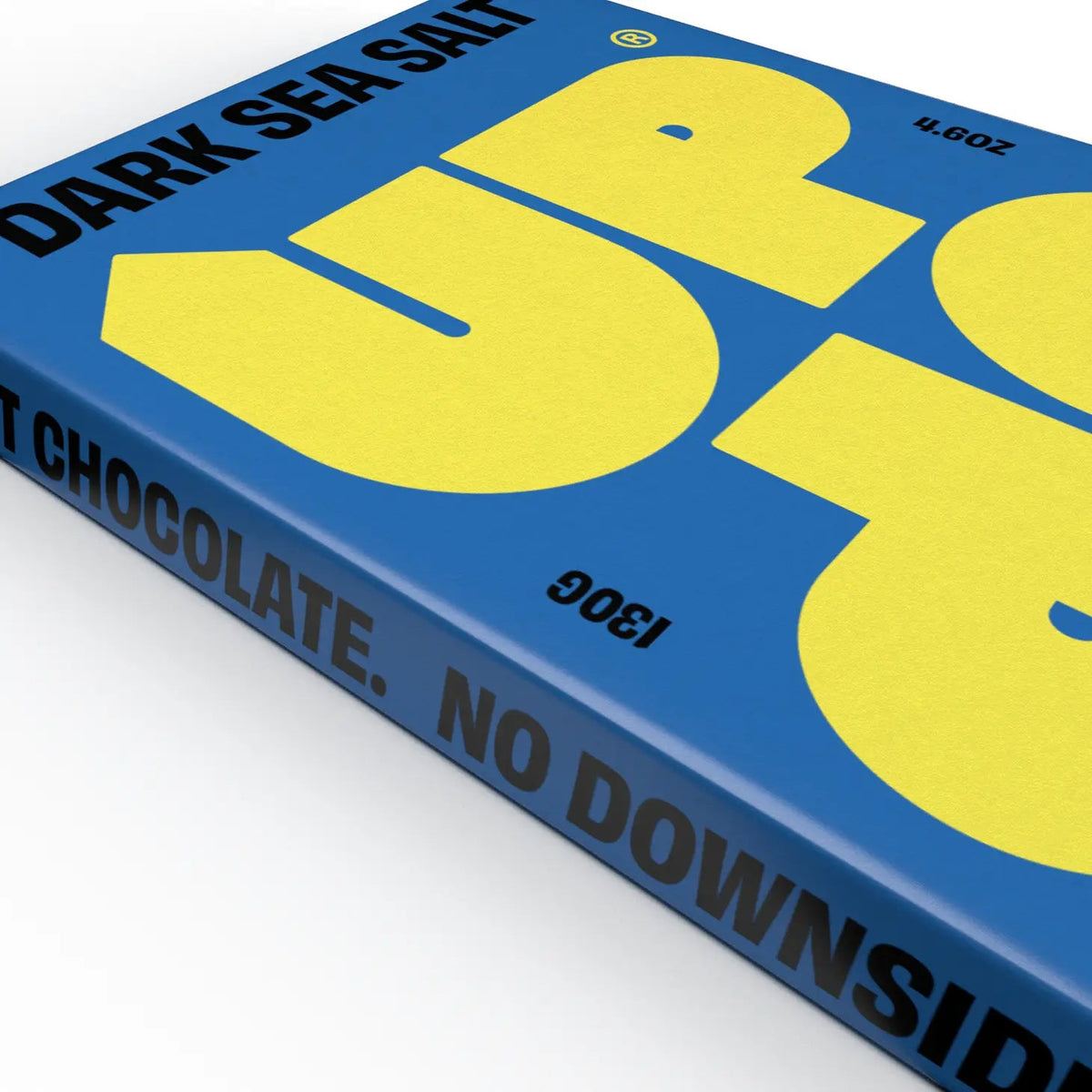 Dark sea salt chocolate bar by Up Up, 120g, another view