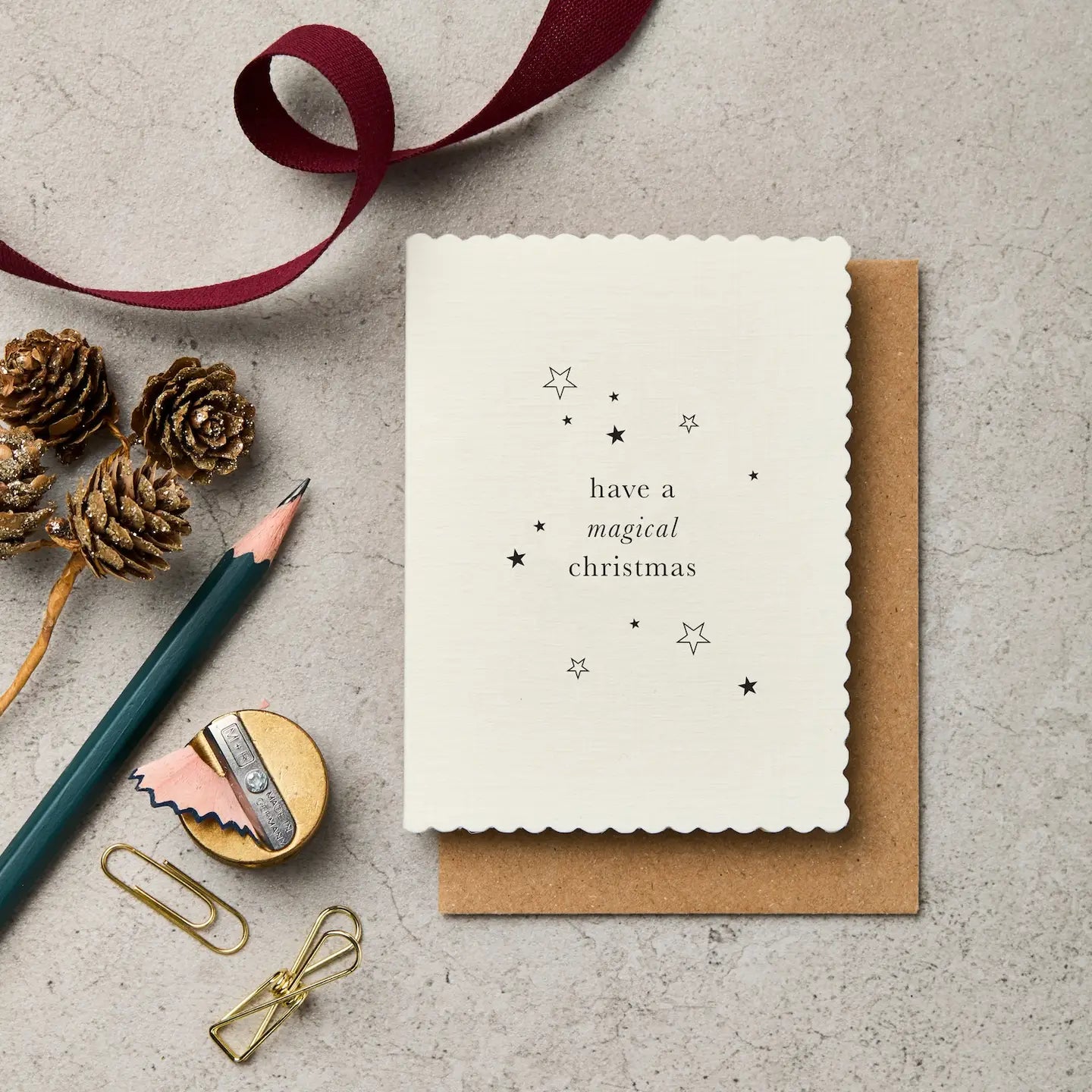 HAVE A MAGICAL CHRISTMAS | MINI CARD BY KATIE LEAMON