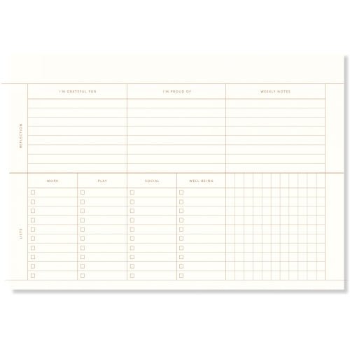 DESK PLANNER | LINEN - OTHERLETTERS