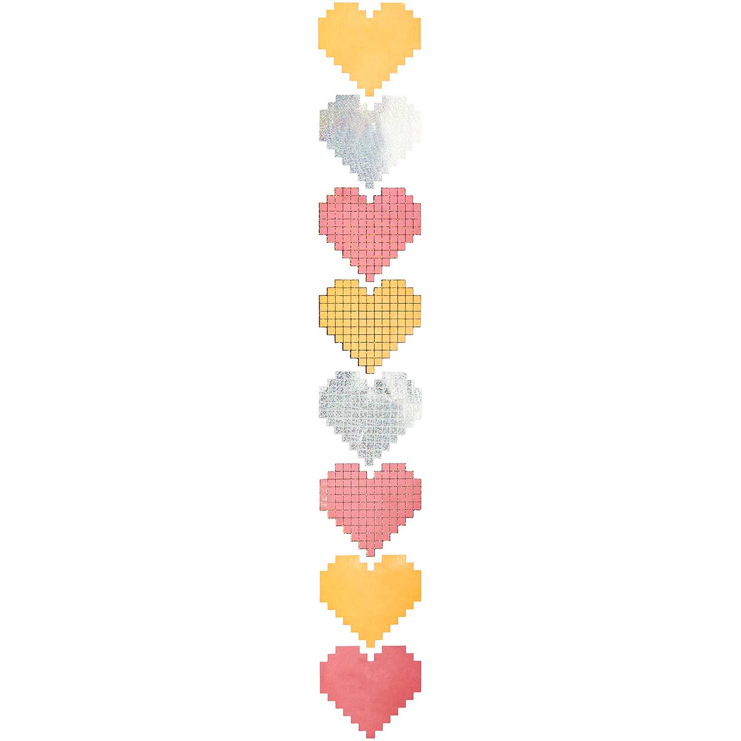 DIGITAL HEARTS STICKERS ON A ROLL - OTHERLETTERS