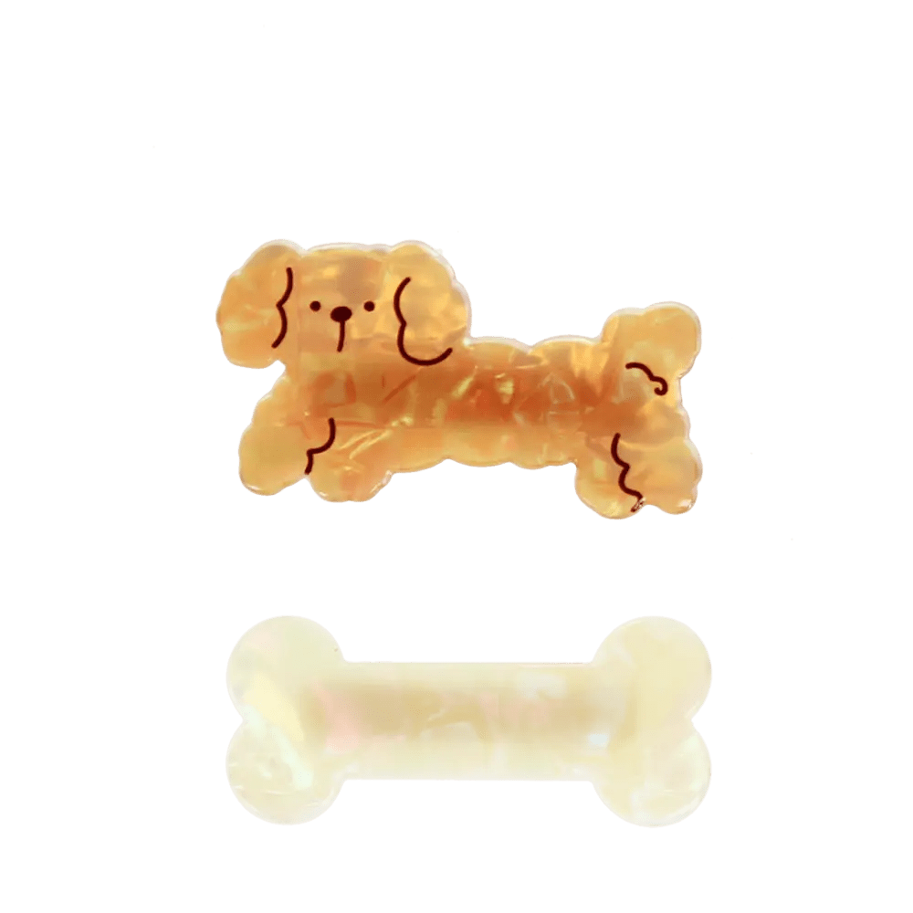 DOG AND BONE HAIR CLIPS - OTHERLETTERS