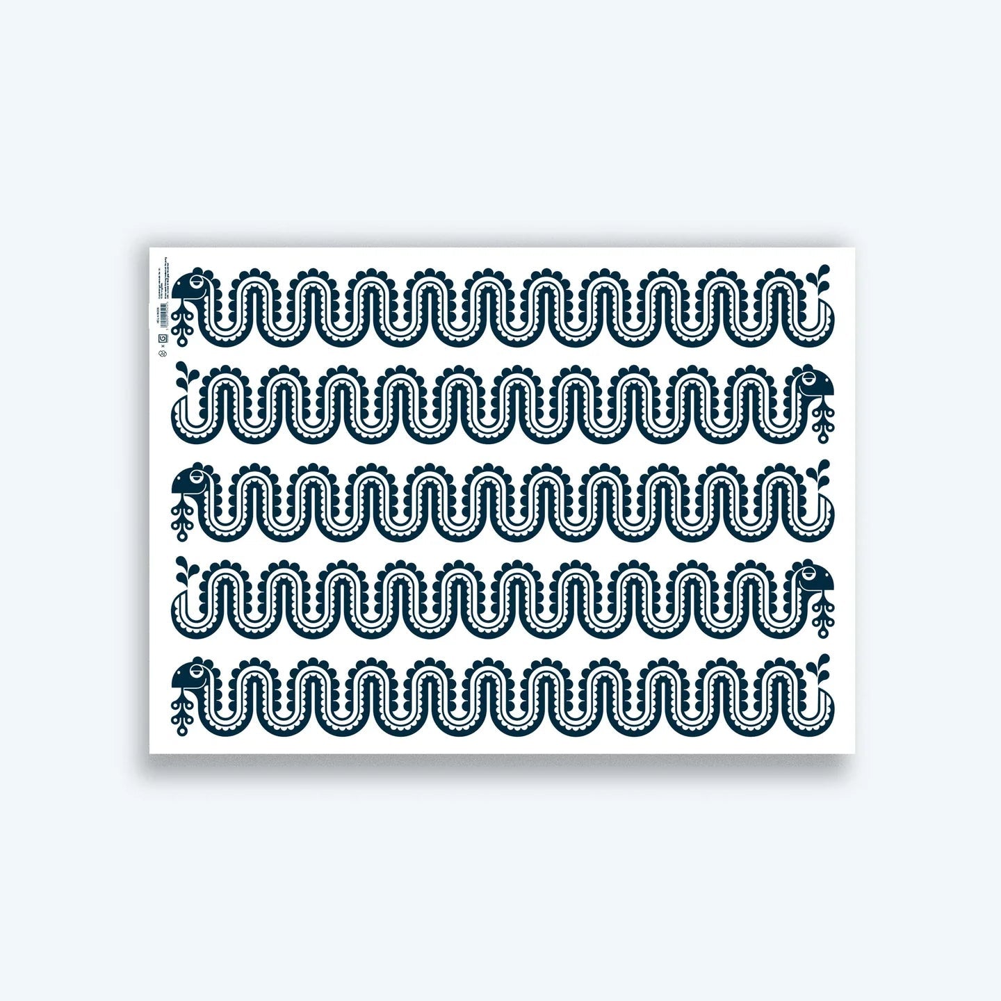 DOUBLE SIDED NESSIE GIFT WRAP | 3 SHEETS ROLLED - OTHERLETTERS
